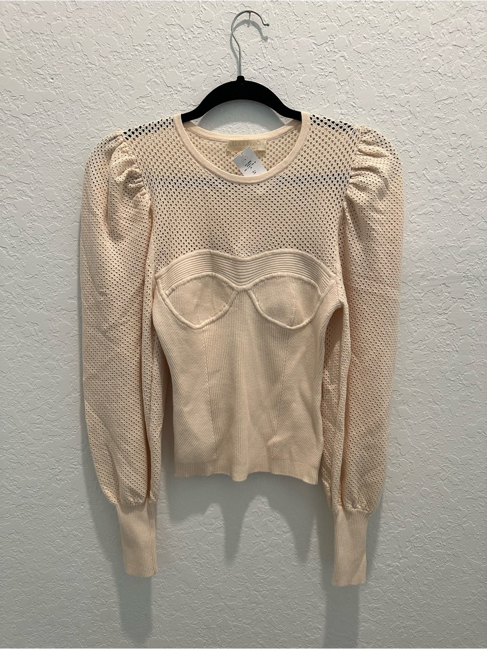 NWT Ulla Johnson Cream Knit Bustier Top